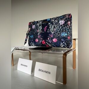 NWT Brahmin - Daisey Melbourne Floral Embossed Leather Wristlet